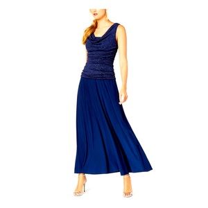 R&M Richards Evening Dress size 10 NWT blue